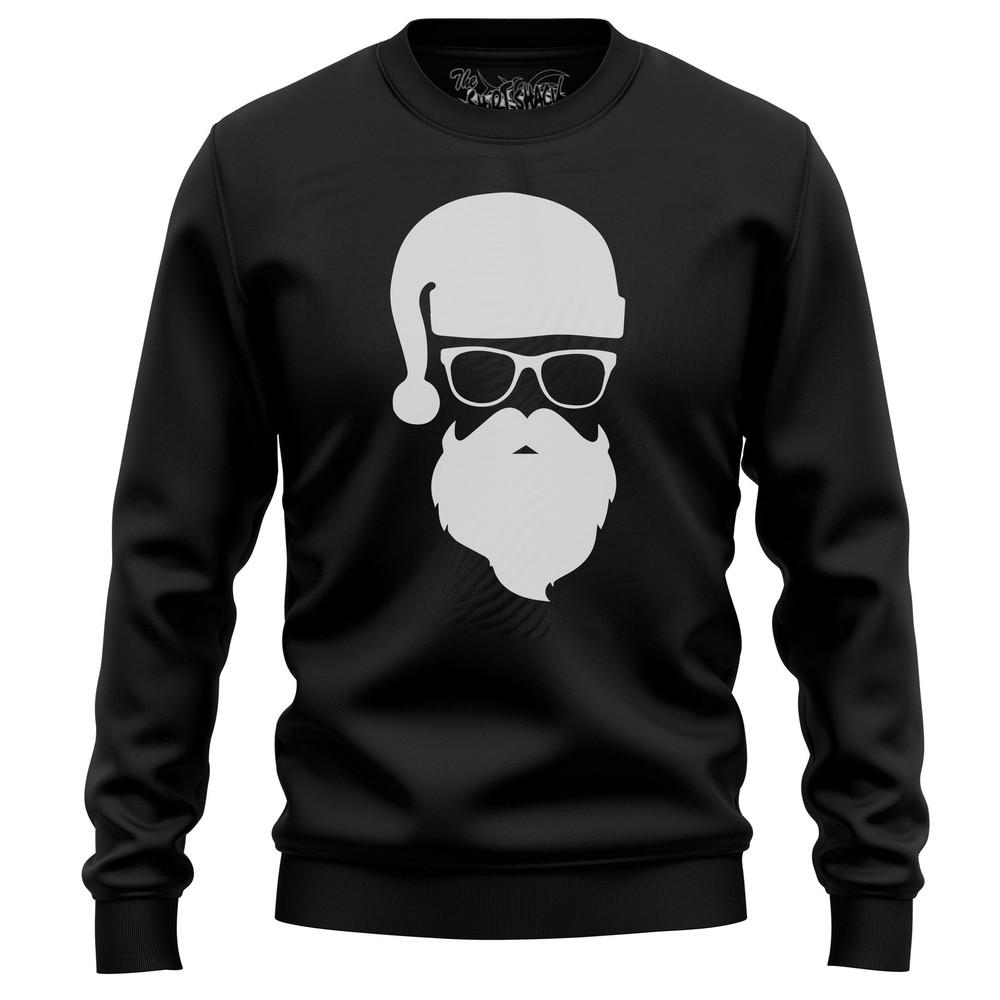 Santa Hipster Christmas: Funny Santa Claus Sweatshirt, Unisex Design for a Jolly
