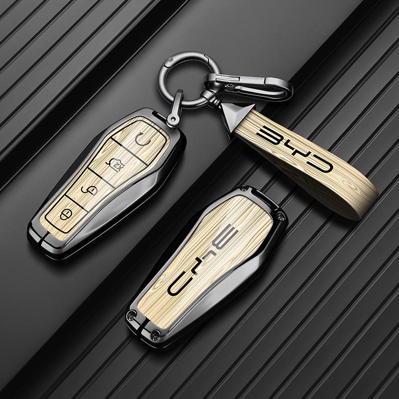 BYD S7 Key Shell Cover for S6, F3, G6, E6, G3, L3, F0, M6 - Metal Key Case