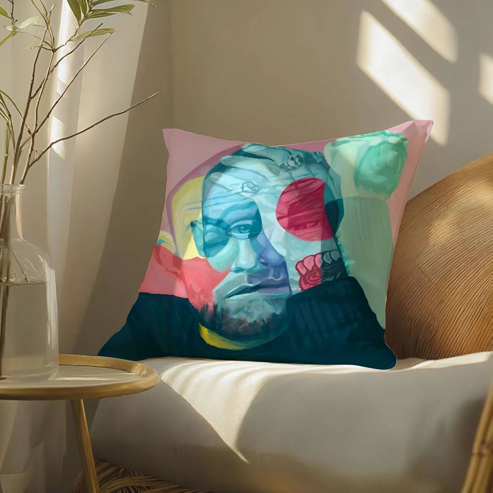 singer Mac Miller-M Pillow Case Silky elegant Comfort Sofa Bed  Invisible zipper Beach pillowcase
