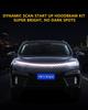 Car LED Strip 12V Flowing LED Hood Daytime Running White Light, Strip, Light, Light, DRL, Truck, SUV, Ultra-Thin, Waterproof, Silicone, Universal,