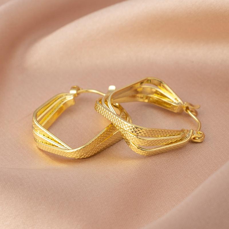 Fashion Trend Unique Design Elegant Delicate Retro Stud Earrings Women Jewelry Party Gifts