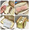 High-End Travel Makeup & Toiletry Bag with Colorblock Design - Large Capacity and Portable