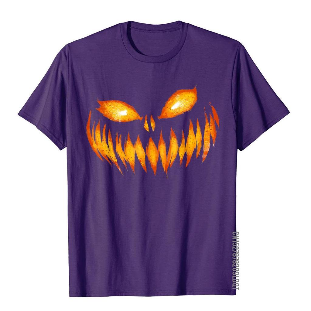 Jack O Lantern Scary Carved Pumpkin Face Halloween Costume TShirt Brand Casual T Shirt Cotton Mens Tops T Shirt Leisure