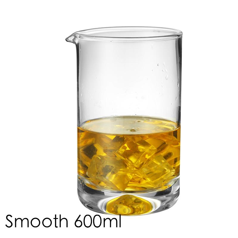 600ml Cocktail Mixing Glass bartender Beaker Cocktail Stirring Glass with Thick Weighted Bottom Professional Bar Beaker