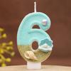 Numbers Birthday Candles Beach Ocean Birthday Cake Party Decoration Candles 1st Birthday