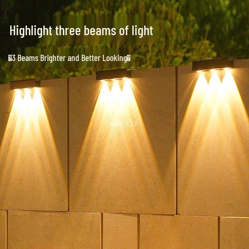 Waterproof Solar Wall Light - Outdoor Courtyard & Garden Decorative Spotlight