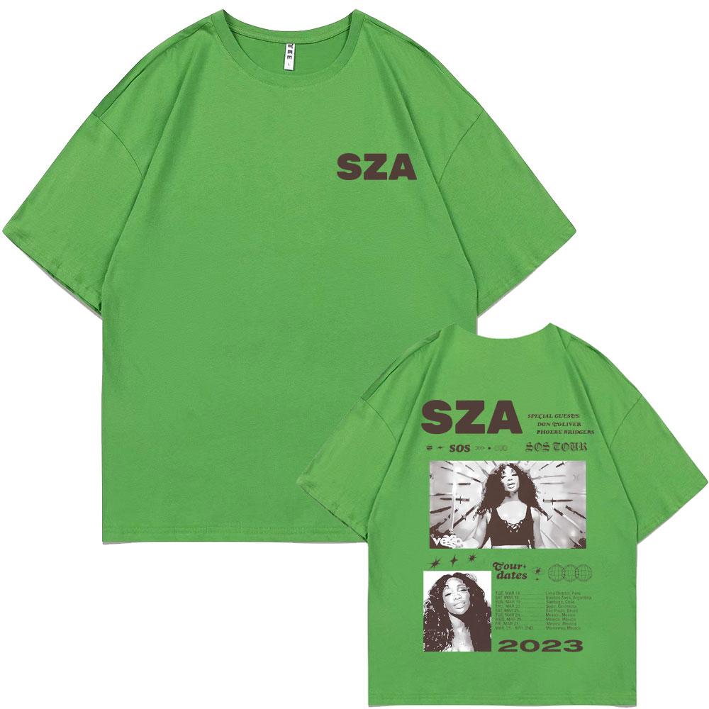 

Best Famous Rapper SZA Sos Tour Graphic Tshirt Unisex Women Hip Hop Oversized T Shirts Male Casual Cozy Cotton Short Sleeve Tees 4XL