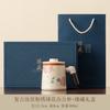 High-grade Ru kiln teacup   new home office cup tea separation personal special ceramic with lid mug