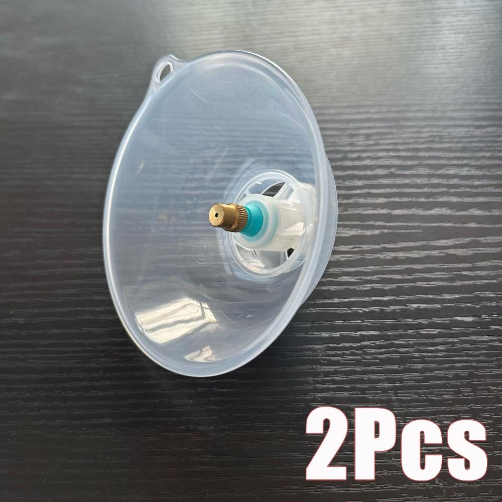 2Pcs Durable Plastic Garden Sprayer Transprent Wind Proof Irrigation Nozzles Garden Sprinklers Gardening Supplies