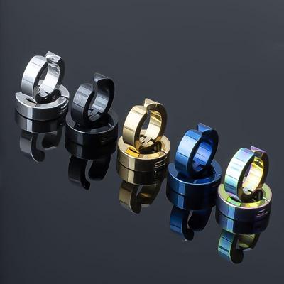 Orecchini a Clip in Acciaio di Titanio: Stili Unisex, Trendy, Versatili