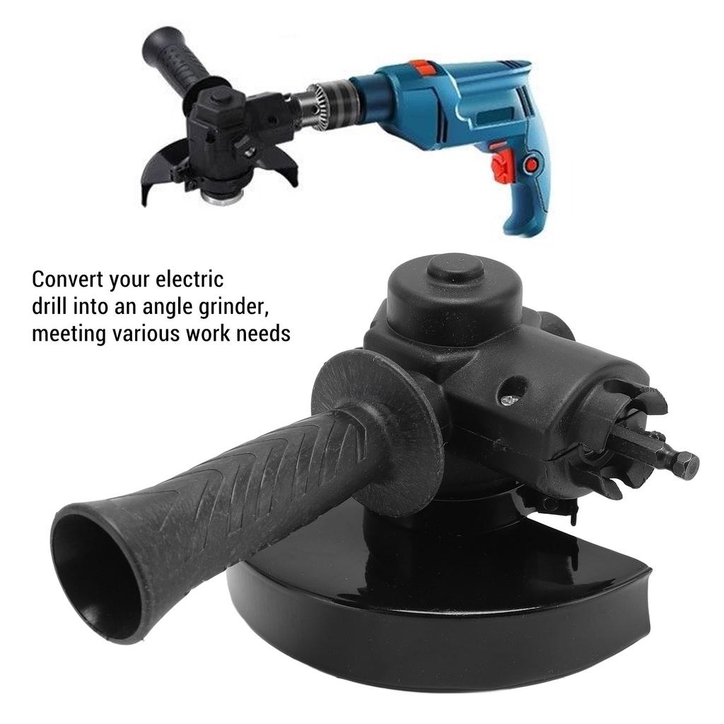 Electric Drill To Angle Grinder Converter ABS Steel Drill To Angle Grinder Adapter with Handle