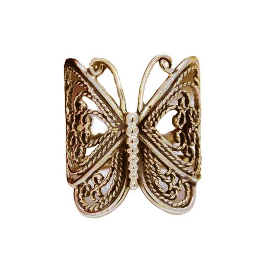 

Женское кольцо с бабочкой, регулируемое ювелирное изделие, гравировка, внешний вид, кольцо на палец для свиданий золотистый