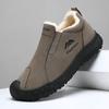 Men Fleece Lined Waterproof Warm Slip On Outdoor Winter Snow Boots
