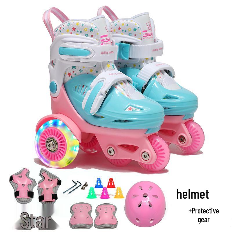Beginner Children's Double Row Roller & Ice Skates