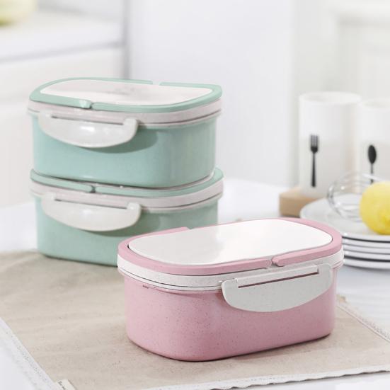 

Двухслойный отдельный пластиковый контейнер для хранения продуктов Bento Box с ручкой