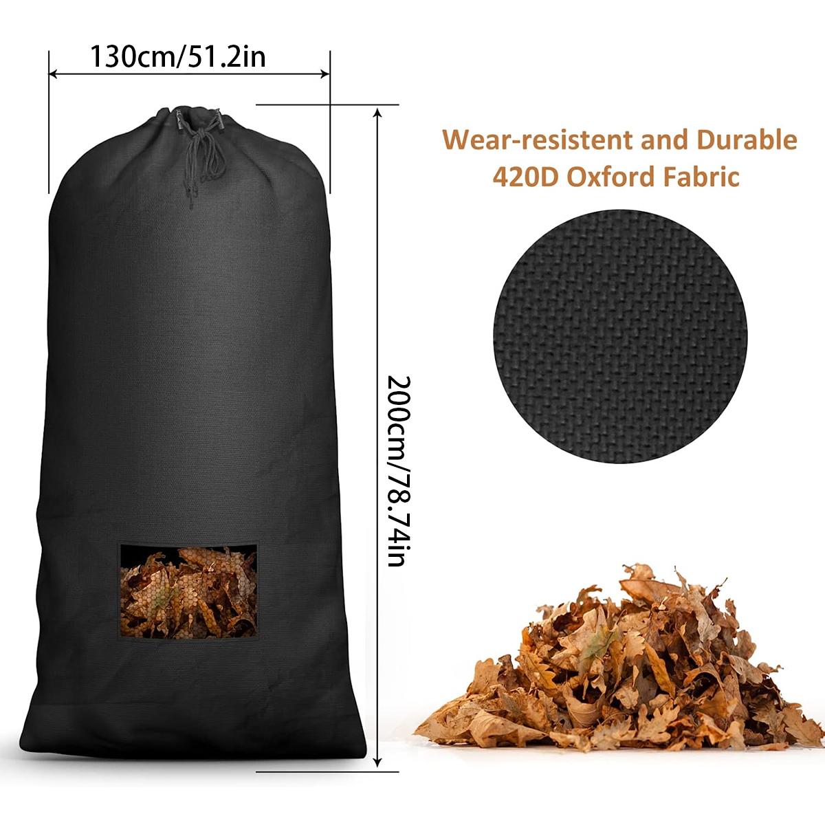 

Lawn Tractor Leaf Bag Grass Catcher Bag Garden Leaf Bag Wear-Resistant 420D Oxford Cloth Lawn Mower Grass Bag