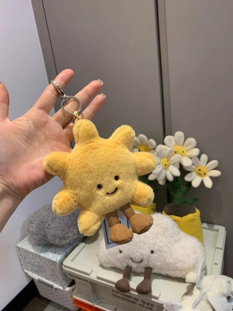 High Quality Fun Marshmallow Keychain Cotton Candy Two Tone Cute Two Tone Keychain Bag Accessories Dolls Xmas Gifts