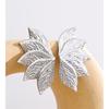 Yhpup Stainless Steel Metal Leaf Stud Earrings for Women Tarnish Resistant Vintage Fashion Plant Jewelry Waterproof Wholesale