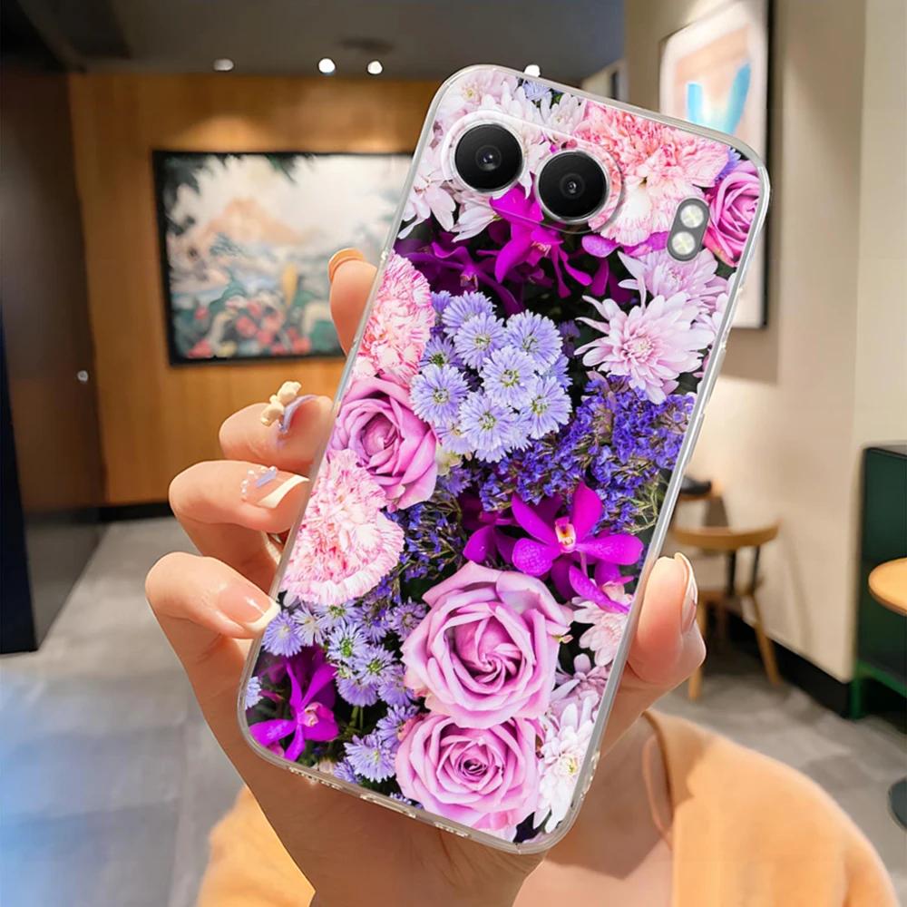 For OnePlus Nord 4 5G Case Flower Soft Silicone Camera Lens Protection Back Cover For OnePlus Nord 4 Nord4 5G Coque Phone Cases