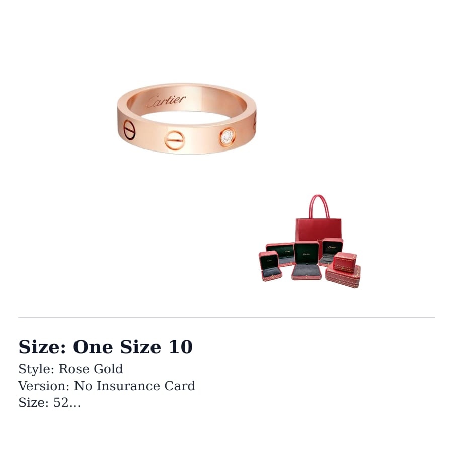 CARTIER LOVE Diamond 18K Rose Gold
