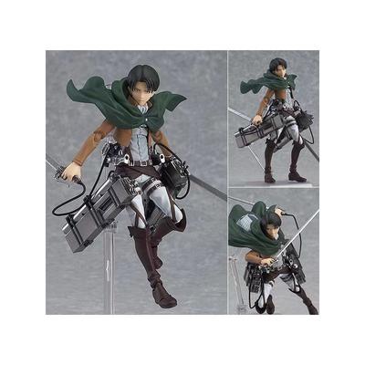 Skladem Originální Maxfactory Figma Útok titánů Levi č. 213 Ackerman Útok titánů Anime Akční Sběratelské figurky