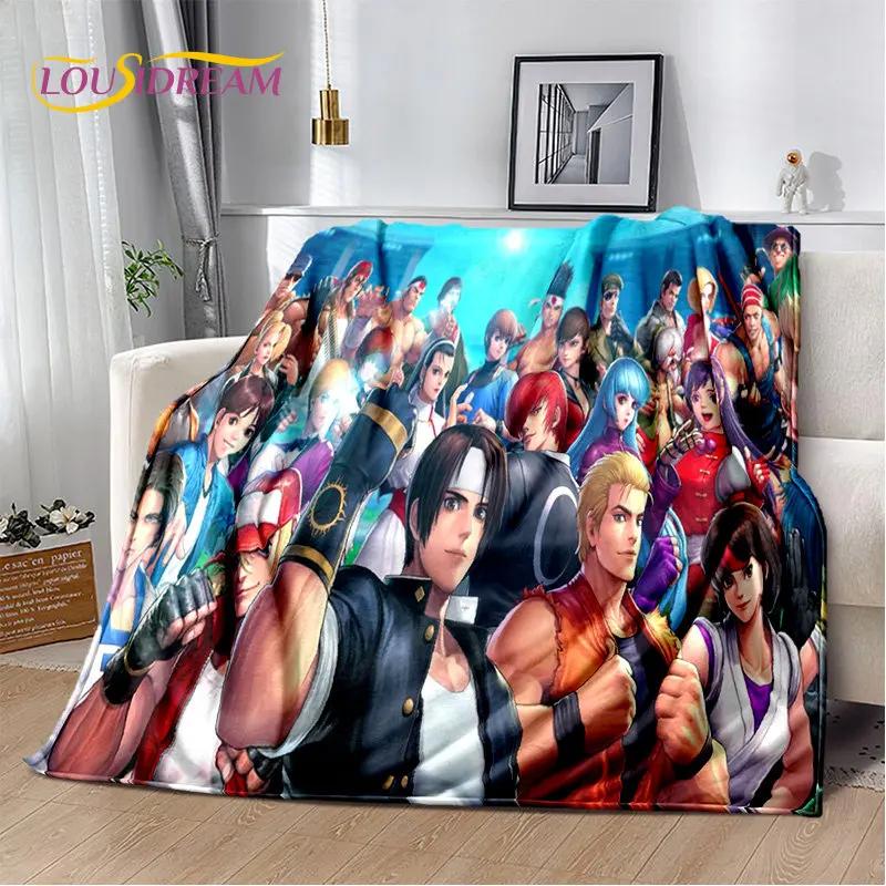 King of Fighters Retro Game Gamer Soft Plush Blanket,Flannel Blanket Throw Blanket for Living Room Bedroom Bed Sofa Picnic Cover