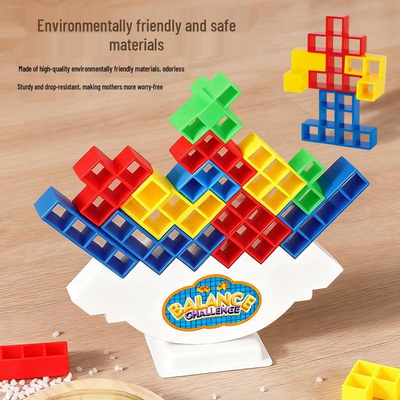 Cross-border Wobbling Tower: Russian Blocks Stacking Game for Kids