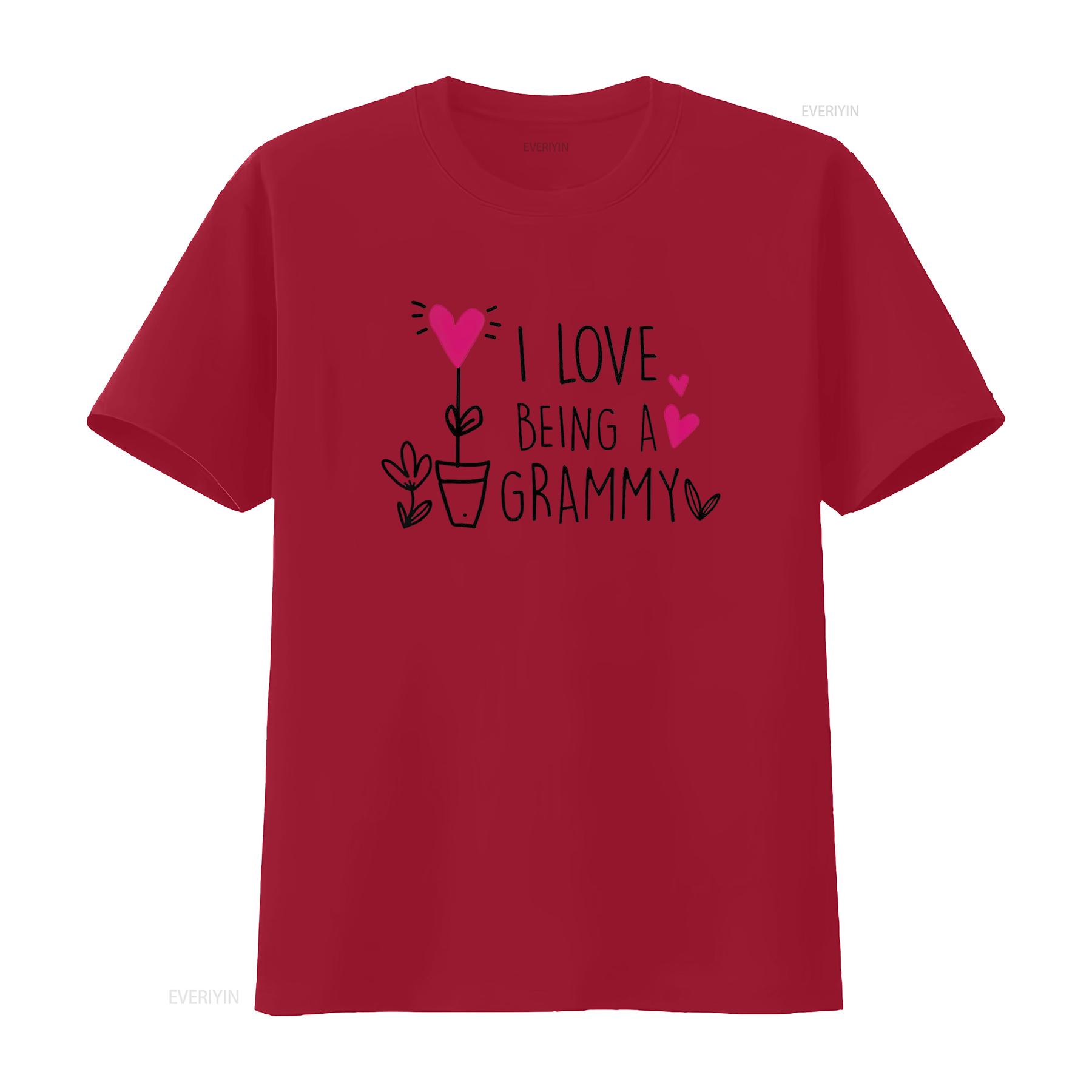 i love being a grammy inspirational grandma mothers day T Shirt White vintage Washed designer clothes streetwear Stylish S