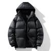 Mr. Cotton Men's Hooded Down Jacket - Thick White Duck Down for Warmth & Cold Protection in Winter