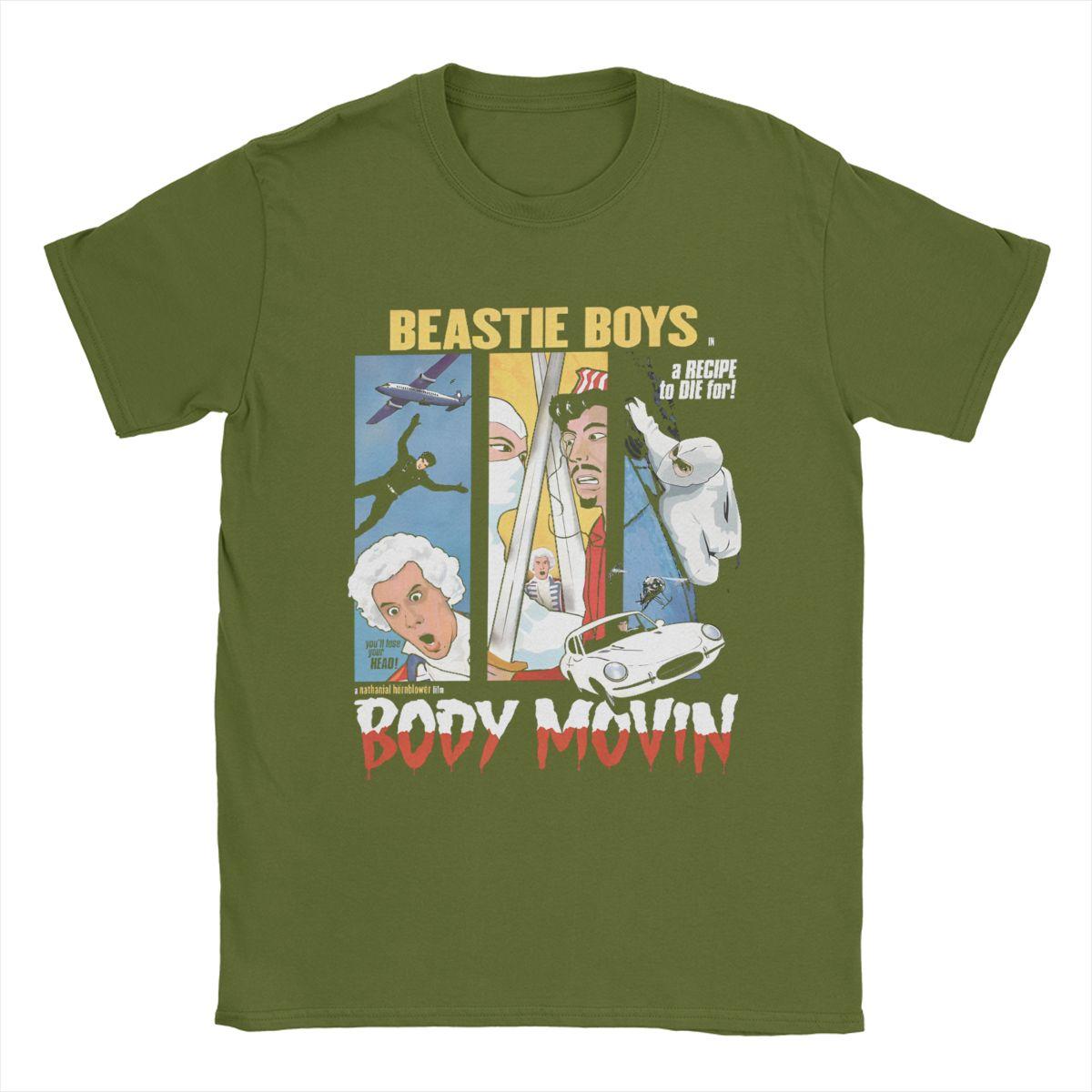 Футболка Body Movin Beastie Boys Мужская Модная Хлопковая Футболка с Круглым Вырезом и Коротким Рукавом Одежда Большого Размера 4XL