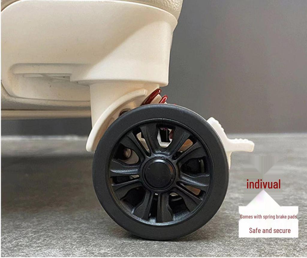 Extra Large Capacity Five-Wheel Antibacterial Suitcase with Brake Wheel and Password Lock