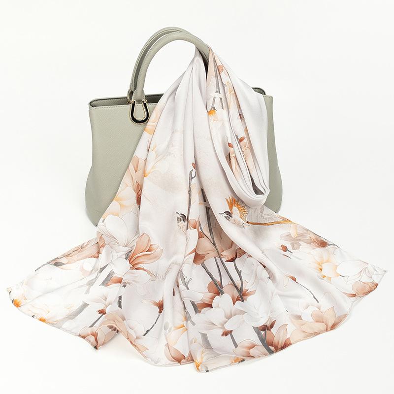 Shanghai Story New Mulberry Silk Scarf for Women In Summer Thin and Versatile Hangzhou Silk Shawl Gift Scarf for Mom