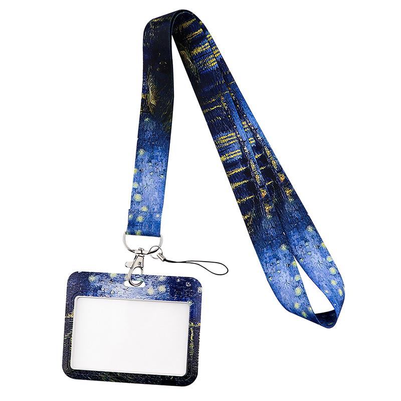 Yoga Sakura Credential Holder Little daisy Lanyard for Key Cute Neck Strap Card ID Badge Holder Key Chain Accessories Wholesale