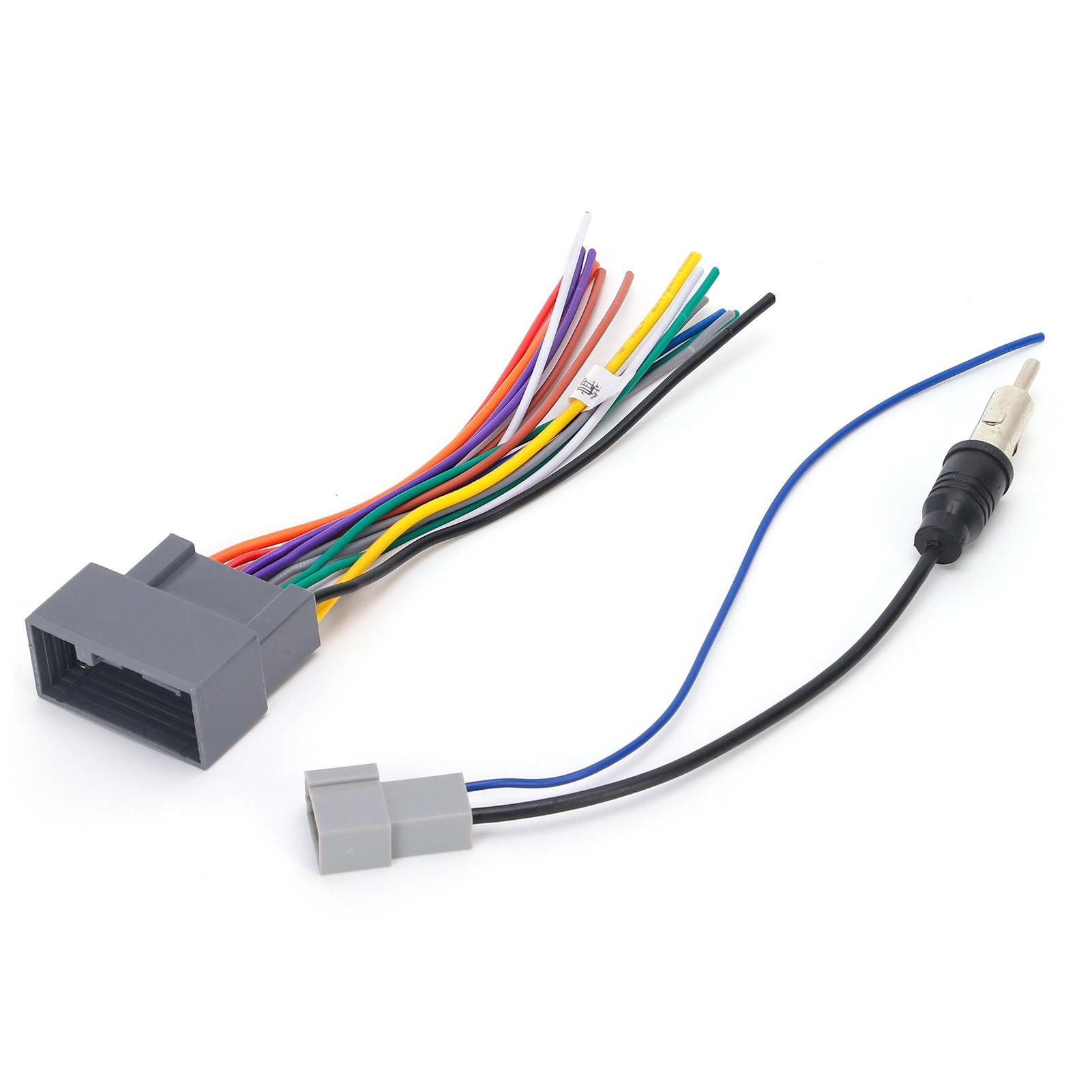 

Stereo Radio Wiring Harness Antenna Adapter Replacement for Honda Fit CityGreiz
