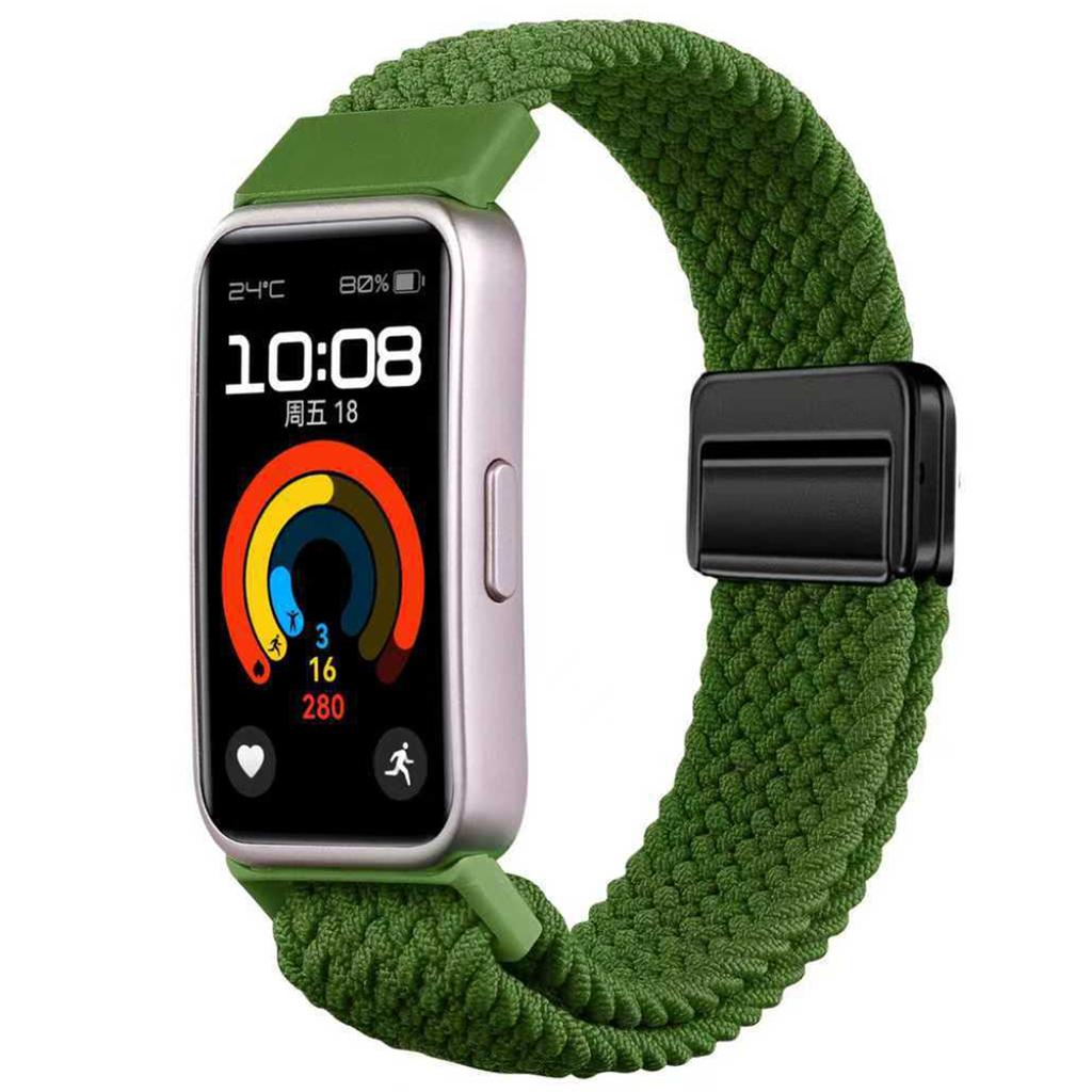 Nylon Strap For Huawei Band 10 9 8 Braided Comfortable Magnetic Buckle Adjustable Watchband Huanwei Band 10/9/8 Accessories Belt
