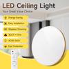 Plafonnier LED Dimmable avec Télécommande Lampe de Plafond Ronde Ultra Mince à Fixation Directe pour Salon Chambre AC85-265V