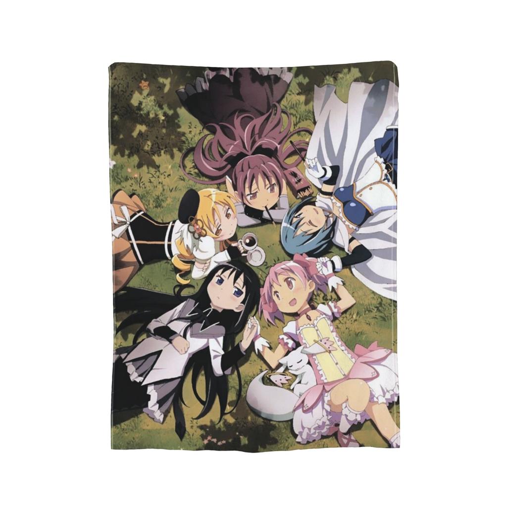 Puella Magi Madoka Magica Anime Blanket Multi-size Warm Cozy Fluffy  Throw Blankets for Couch Sofa and Bed
