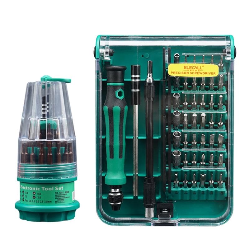 Professional Multiple Bit Steel Screwdriver Kit Magnetic Tip Design for Precise Phone Computer Maintenance DIY Projects