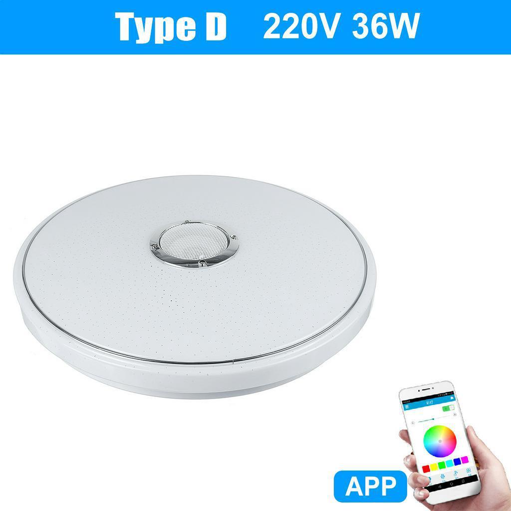 36W/60W RGB Flush Mount Round Starlight APP bluetooth Music Lamp Dimmable Light with Remote Control Music Led Ceiling Light Lamp