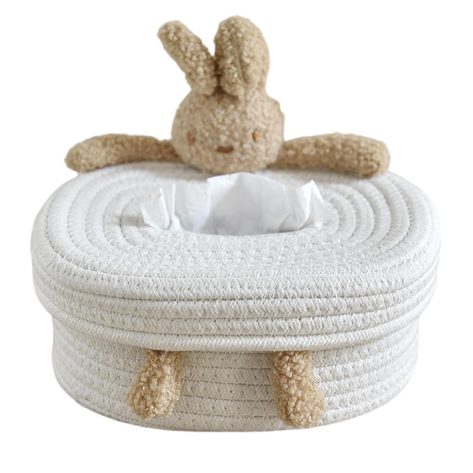 

Lovely Desktop Tissue Box Holder Convenient Desk Accessory Tissue Box Cute Animal Themed Paper Storage Container B