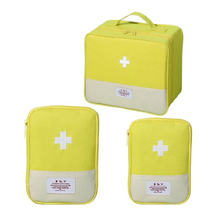 

Organized Emergency Tool Container Medicine Carrying Bag Set With Separated Section Design with Premium Oxford Fabric жёлтый