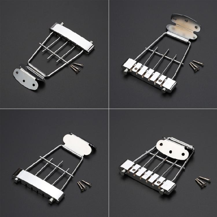 6 String Guitar Trapeze Tailpiece Bridge Replacement Parts Easy To Install