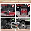 2026 Upgraded 2 PC (L+R) Premium PU Leather Car Seat Gap Filler Organizer With Cup Holder & Storage Slot/Bag– Fits Front Seat, Holds Phone,