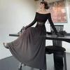 Elegant Spring 2026 White Lace Off-Shoulder Slim Fit Top & Skirt Set for Women