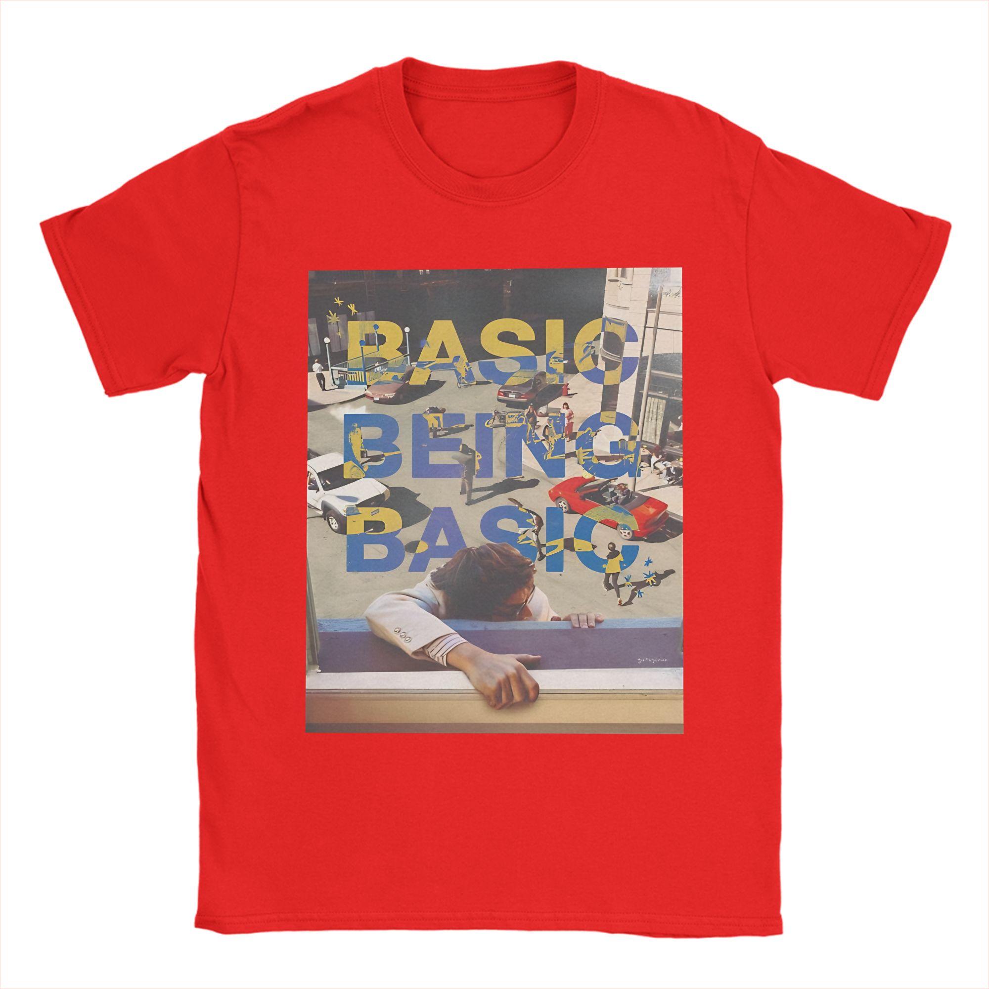 Basic being basic by Djo TShirt Summer Cotton T Shirts For Unisex Trending Casual Tee Shirt Short Sleeves Vintage Clothing S