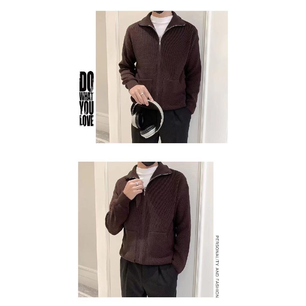Spring 2024 Men's Sweater Patchwork Assorted Colors Skin-Friendly Fabric Fashion Versatile Top Casual Long-Sleeved Bottoming Shirt