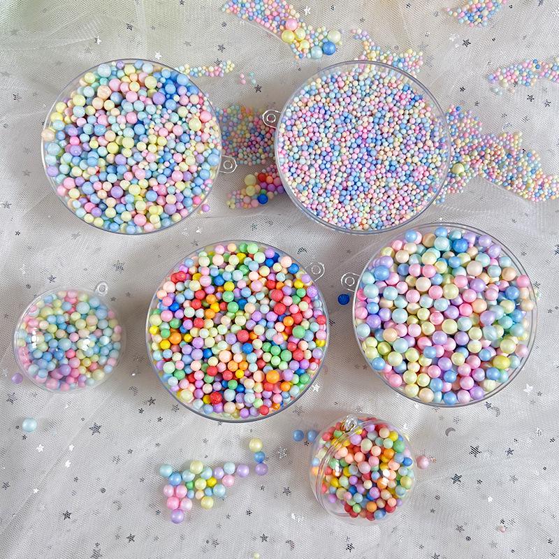 Stelline Cadenti Colorate in Gommapiuma per Macaron - Palline Decorative Rotonde Piccole