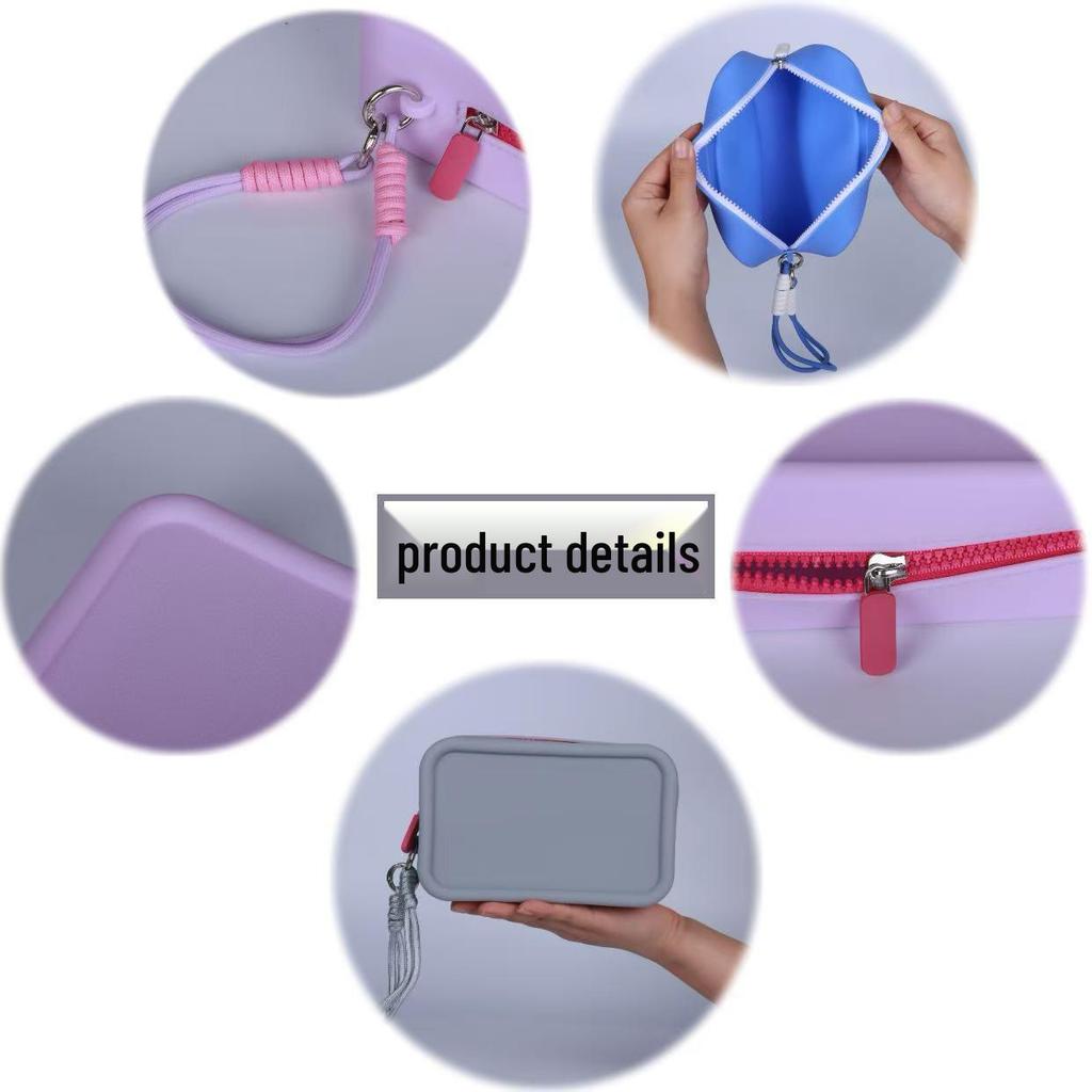2024 Large Silicone Cosmetic & Jewelry Travel Bag - Waterproof & Portable Beauty Storage