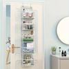 High qualityRIKOOI 1pc Multi-Functional Over Door Hanging Organizer for Caps, Shoes & Clothes – Perfect Home Storage Solution with Toy and Snack