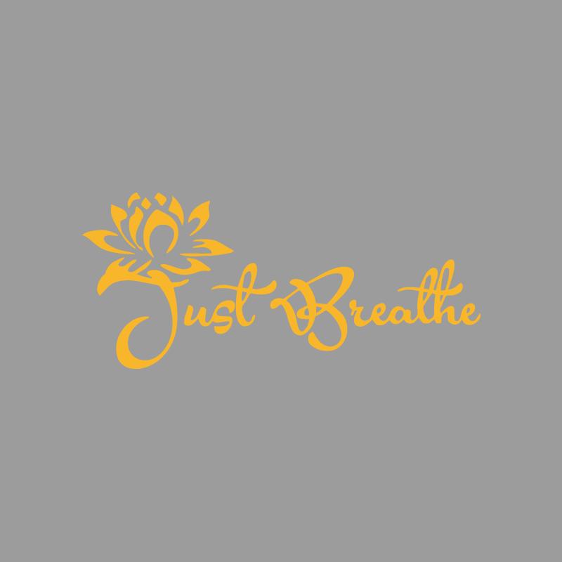 Just breathe"Blessing Lotus creative&funny stickers for cartoon fans&lover,high quality for car trucks motorcycles & laptops
